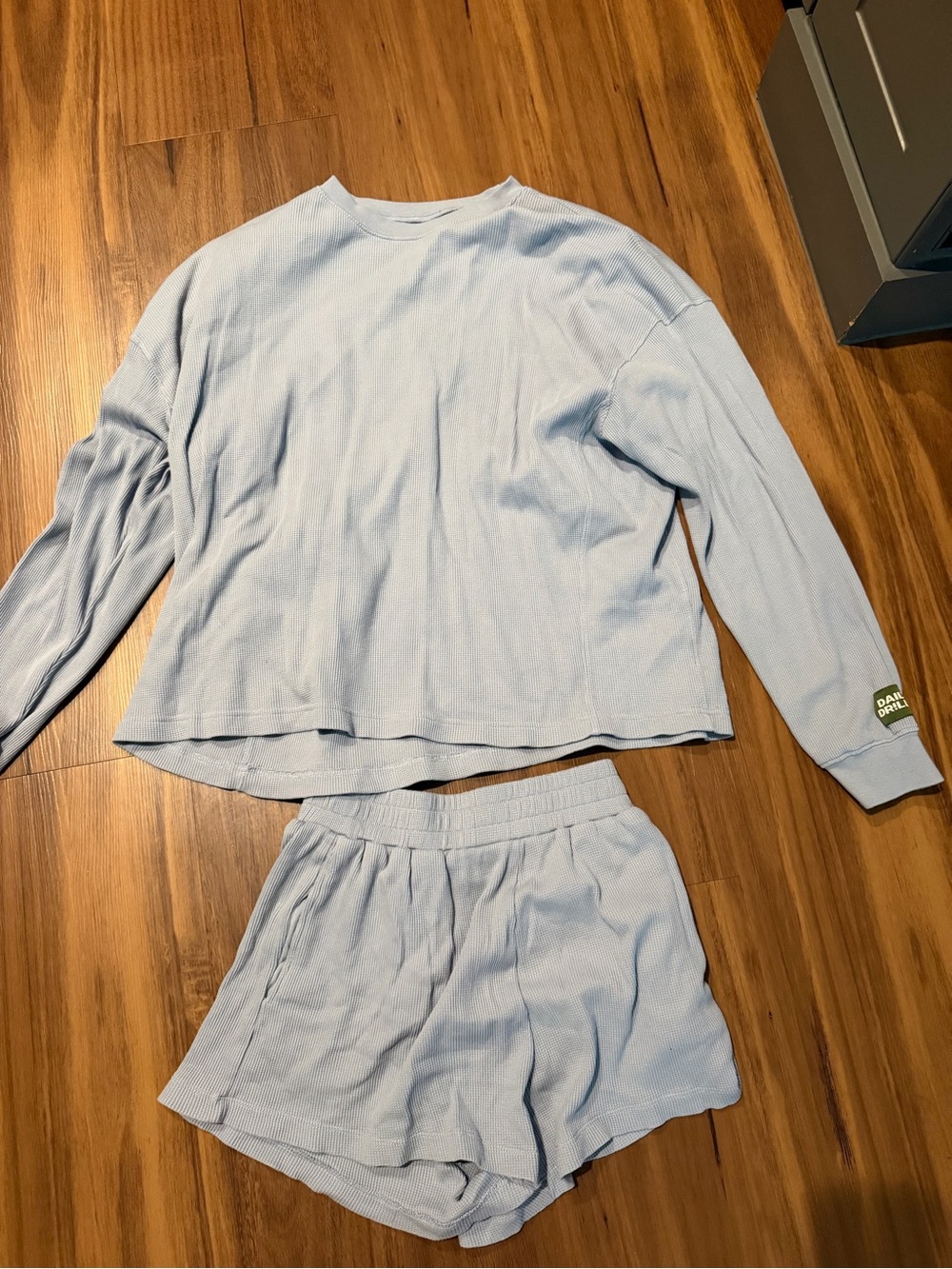 Daily Drills Light Blue Thermal Set - Top & Shorts